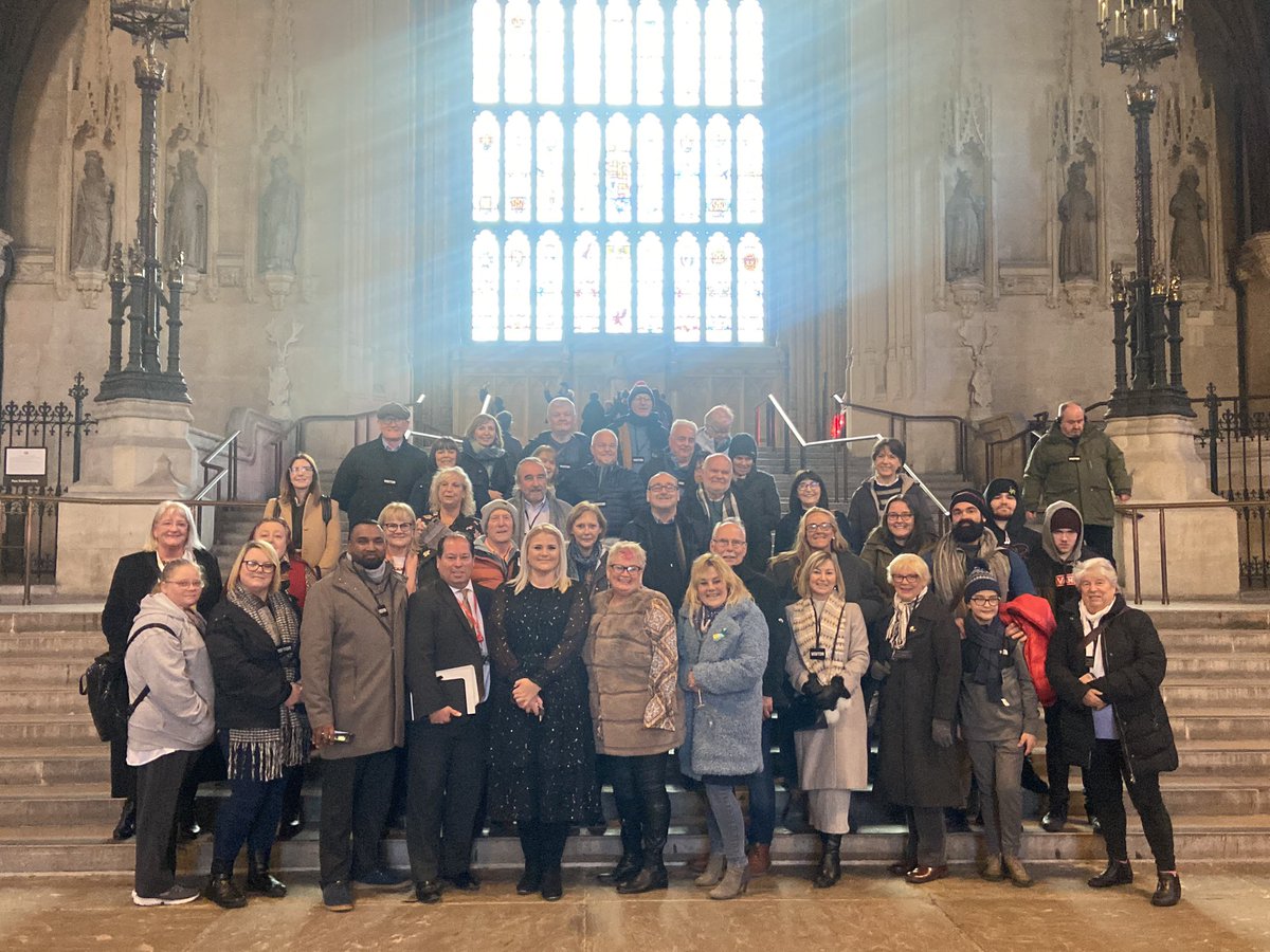 AlexDaviesJones's tweet photo. Amazing to have so many local members from #Pontypridd and #TaffEly here in Parliament today!
Thanks to my brilliant @UKLabour & @WelshLabour colleagues for joining too! πΉ https://t.co/IRXT3jyWeU