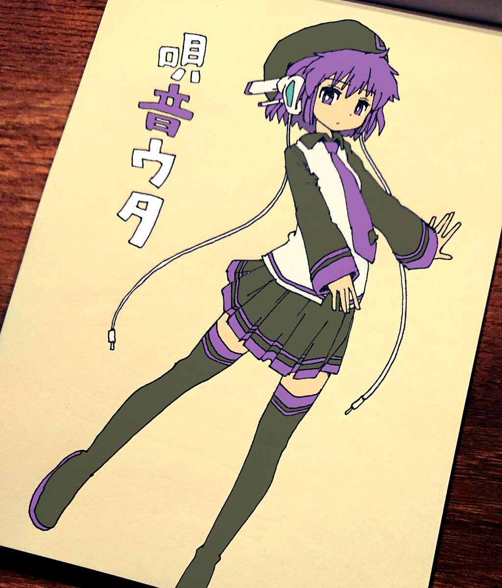 TAKExBEAT's tweet photo. #音の日
#唄音ウタ #UTAU #txb6 #アナログ一発描き https://t.co/rMPWU8lEfi