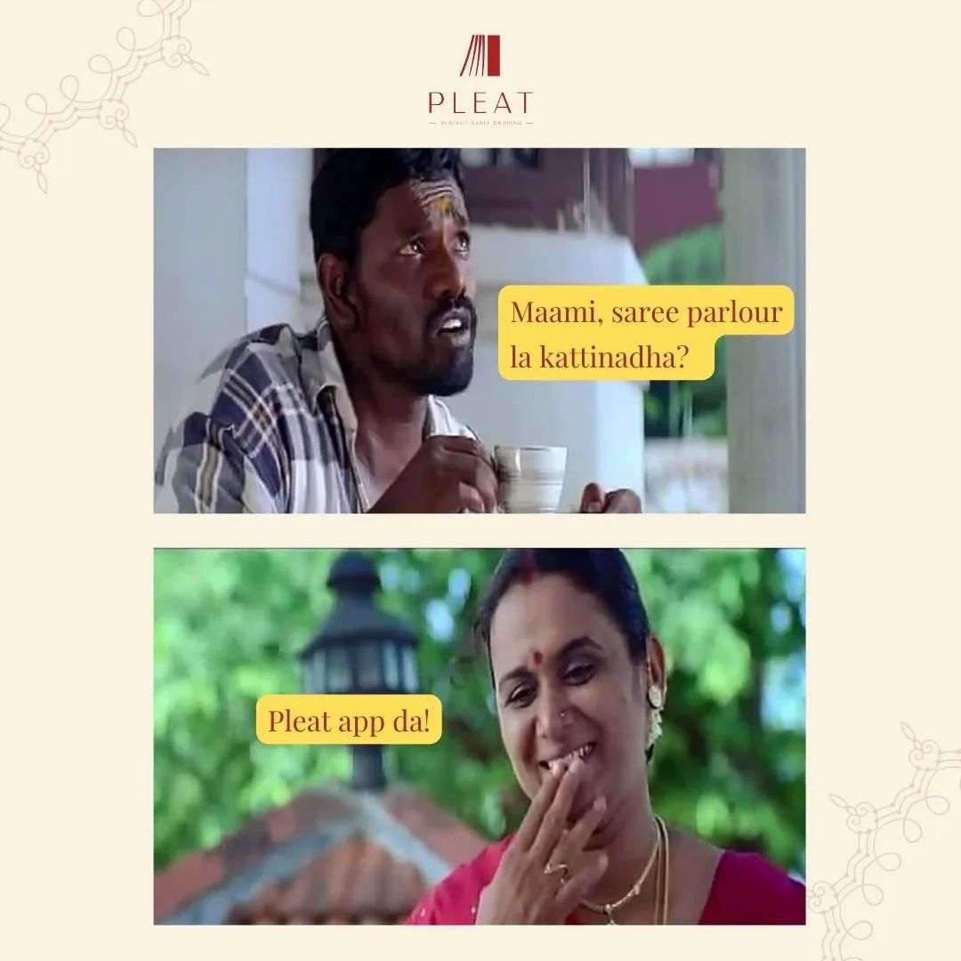 PleatOfficial's tweet image. Get parlour-style pre-pleated sarees from Pleat🥳

Download the Pleat app to book now. Available on Google Play Store &amp;amp; App Store.

Pick-up and drop are free!

#saree #pleating #sareelove #sareedraping #sareefashion #sareelover #sareelovers #sareeaddict #sareenotsorry