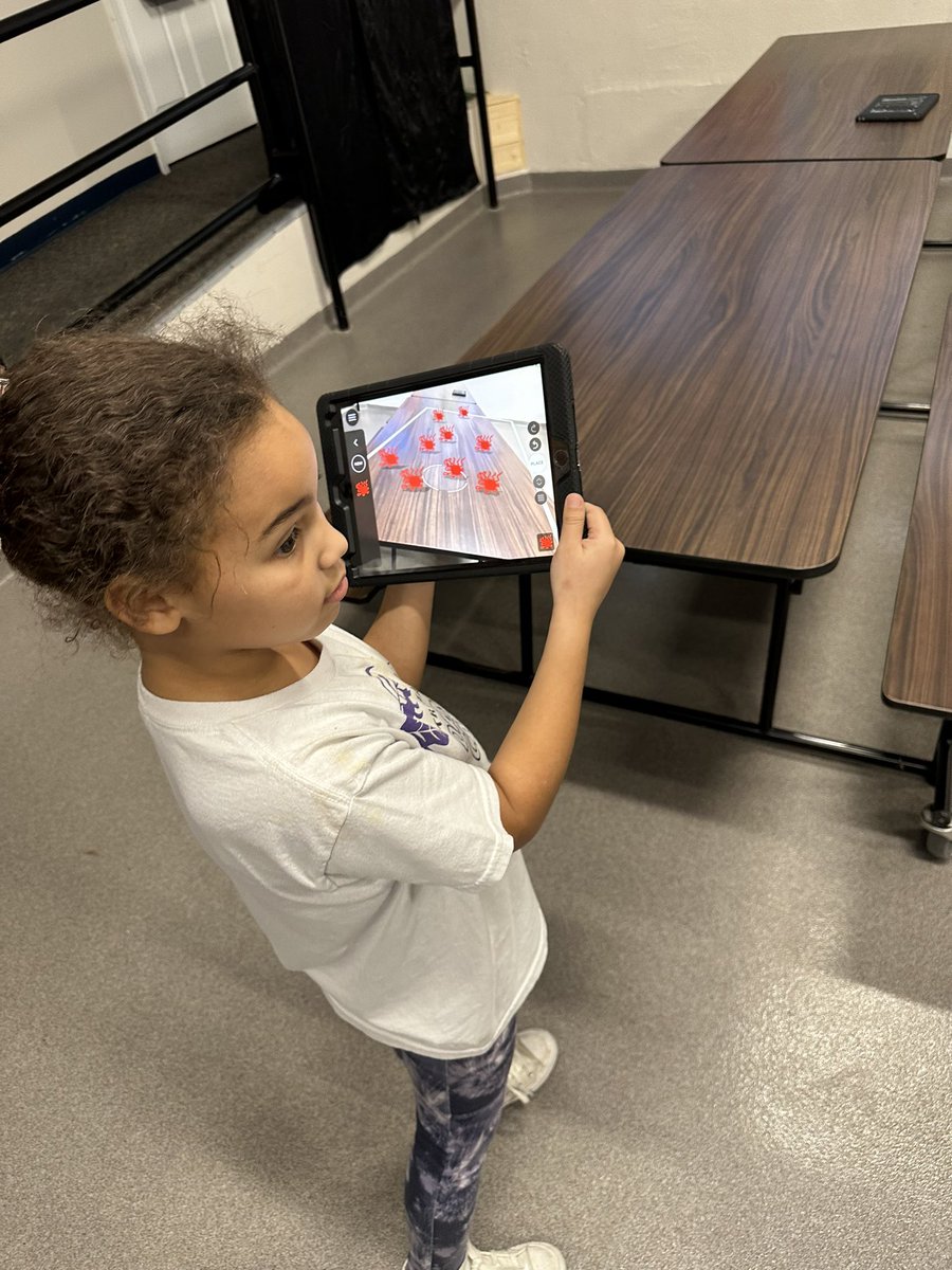 Ss are learning about insects. The goal of our lesson was to create a special feature for a new type of insect. Ss used <a href="/ARMakrApp/">AR Makr</a> to make their insect come to life! #AppleEDUCommunity #STEM