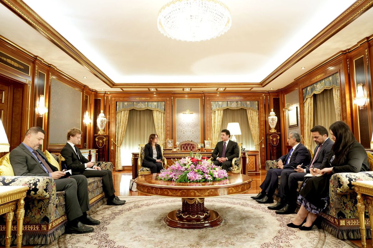 President Nechirvan Barzani received the new <a href="/SwedeninIQ/">Sweden in Iraq</a> Ambassador Jessica Svärdström. Discussion centered on bilateral cooperation and political, security &amp; economic developments in the country.