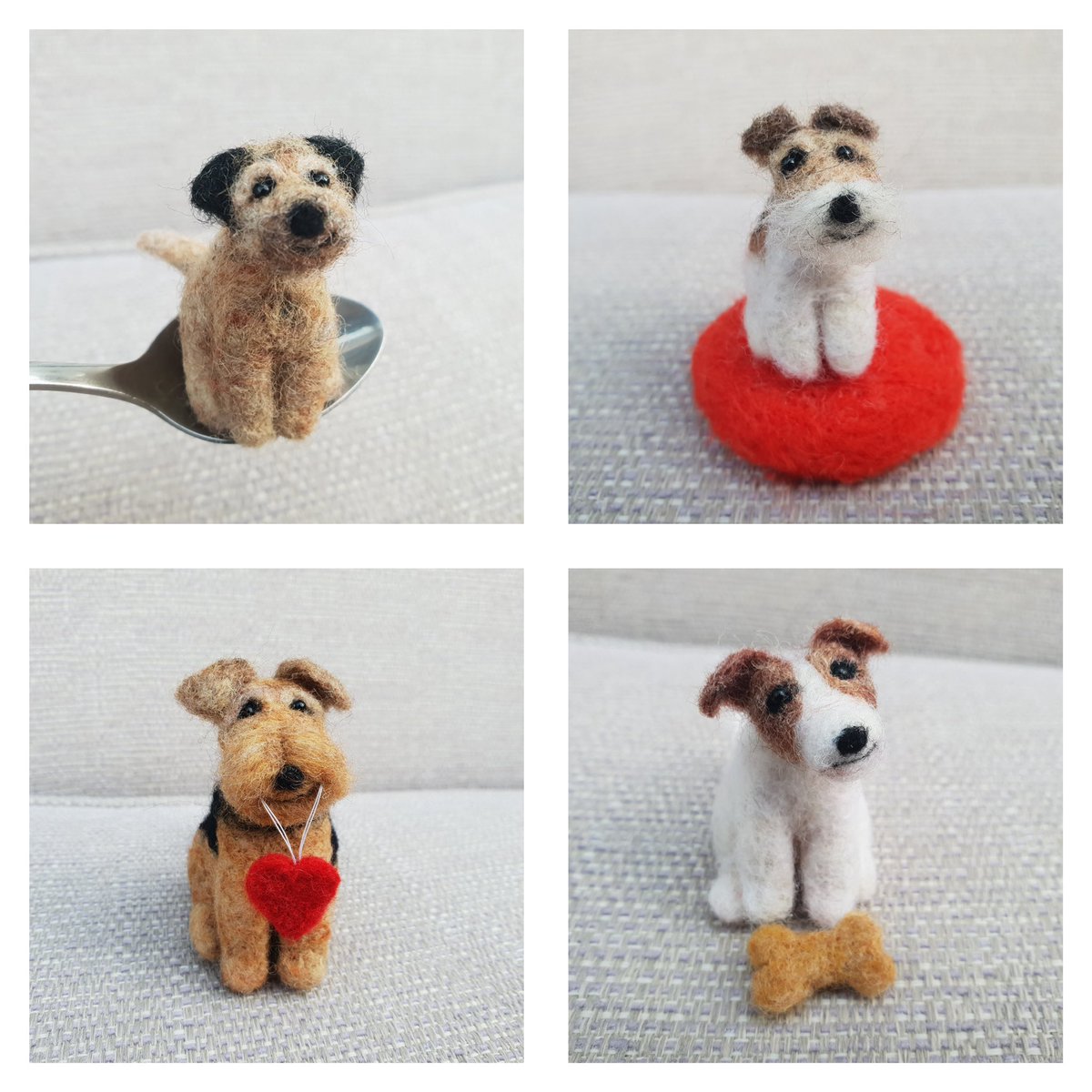 Happy Tuesday! Sharing a few of my creations who have recently found some lovely new homes. Thank you very much for keeping me busy 😍❤️ #etsy #dogsontwitter #dogs #DogsofTwittter #Christmas etsy.me/2Dw6qBQ