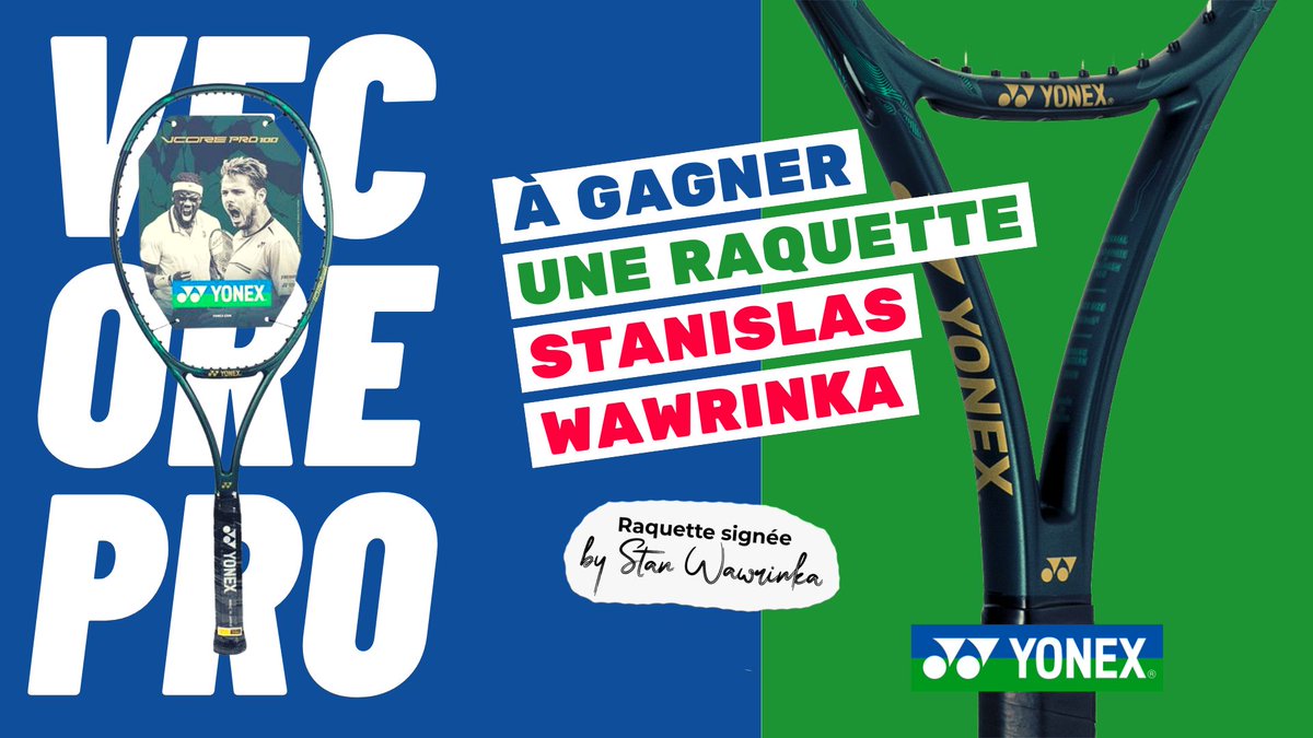 Ho ho ho 🎅🎅🎅!!!

🎁 𝗝𝗲𝘂 #Concours 🎁 à gagner,
la 𝗥𝗔𝗤𝗨𝗘𝗧𝗧𝗘 𝗬𝗢𝗡𝗘𝗫 𝗩𝗘𝗖𝗢𝗥𝗘 𝗣𝗥𝗢
de <a href="/stanwawrinka/">Stanislas Wawrinka</a> 🎾 signé 🖊️!

Pour participer :
🔄 RT ce tweet
➡️ Follow <a href="/FauteDouble/">Double Faute</a> &amp; <a href="/ballmanproject/">Ball Man</a> 

🗓️ Tirage au sort lors de nos lives!
🍀 Bon courage à tous !