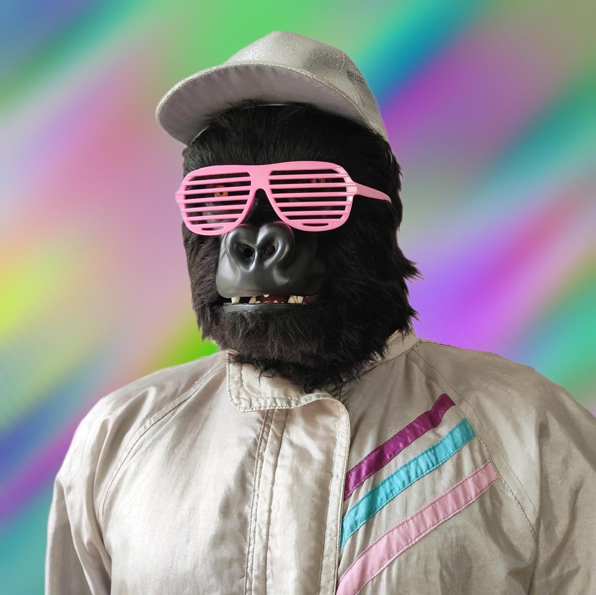 New PFP! My <a href="/HunksArt/">Hunks</a> tribute of <a href="/BoredClaudePC/">Bored Claude 🦍</a> #247 with <a href="/PandoreaCNFT/">Pandorea</a> #559 background