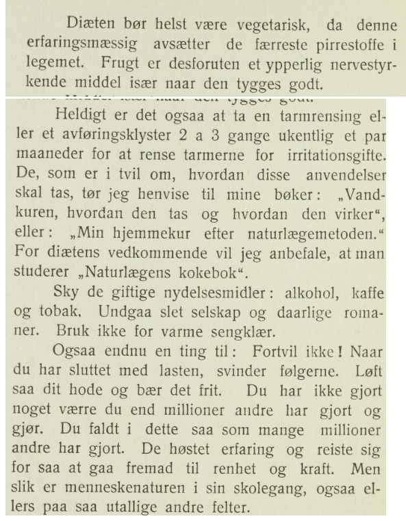 bjornva's tweet photo. Og det finnes heldigvis en kur: Undgå slet selskap og daarlige romaner! https://t.co/OK2pMdjUrR