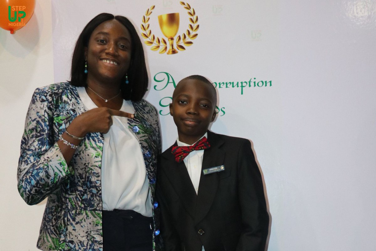 Step_Up_Nigeria's tweet photo. We believe that this is just the beginning and through your actions, more people will be inspired to promote integrity and shun corruption.

#ACSAwards2022 #anticorruptionchampions #fightingcorruption #promotingintegrity #impact https://t.co/5liDGgN2Ny