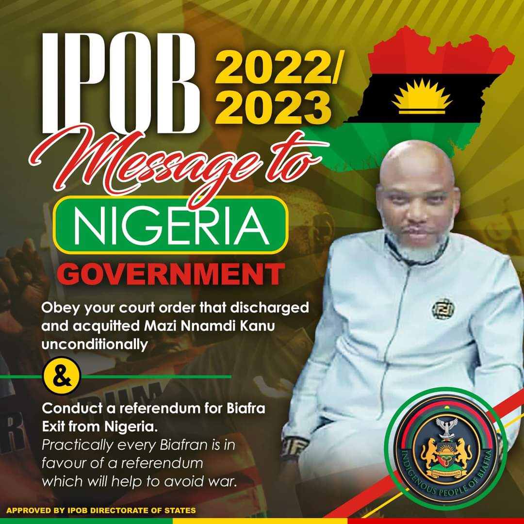 BiafranTweets's tweet photo. #TweetTuesday: Follow Emeka Gift @EmekaGift100 and Retweet his messages. Moving in one Voice!

#FreeMaziNnamdiKanu https://t.co/9Ph5LoPF1d