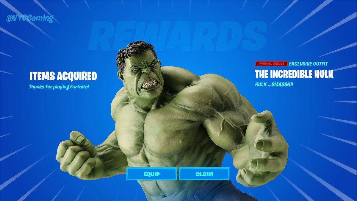 GamingVyc's tweet photo. How to Get the HULK SKIN BUNDLE NOW In Fortnite Chapter 4 | Hulk Smash Bundle
πβ https://t.co/FRmQ8SE62S via @YouTube #Fortnite #FortniteChapter4Season1 #FortniteLeaks #FortniteChapter4Map #FortniteHulk https://t.co/Yv9HJOaooG