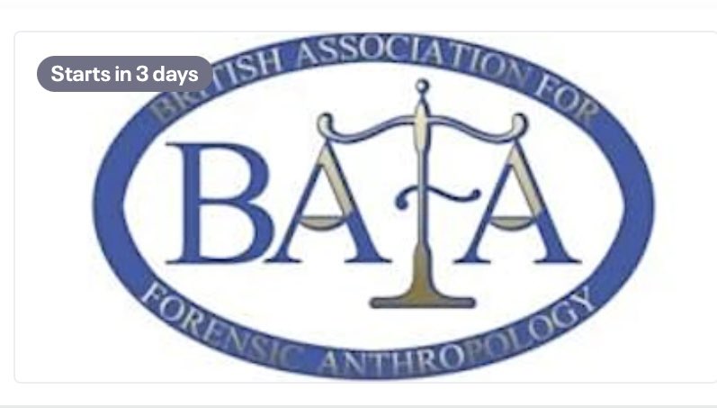 Looking forward to the  <a href="/BAFA_info/">BAFA</a> Winter Conference on Saturday. Topic = “Vicarious Trauma &amp; Mental Health in Forensic Anthropology” - there’s still time to sign up for those that are interested 😊 #forensicanthropology #forensicscience #bioarchaeology #forensicarchaeology