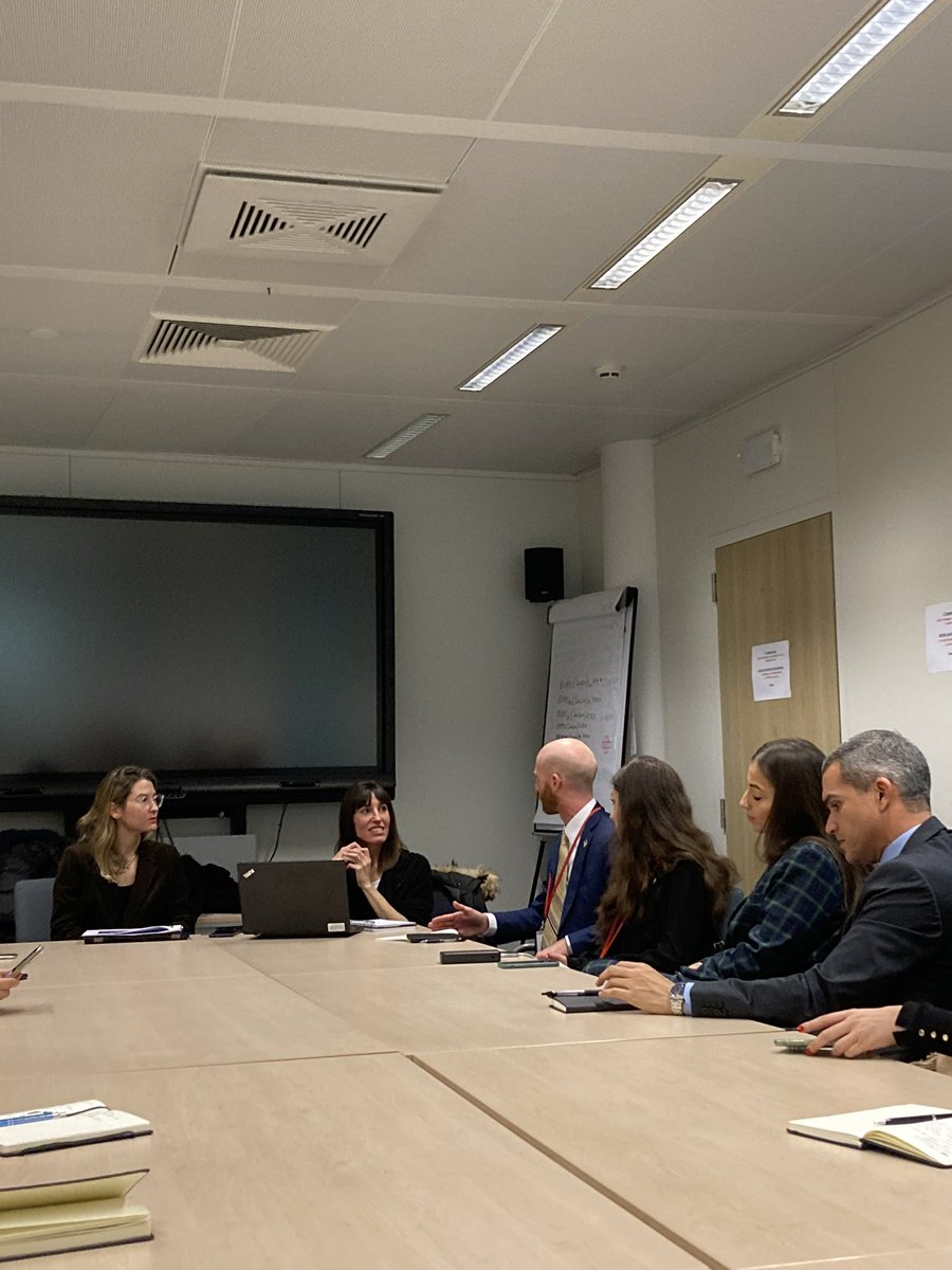 WeAreEDYN's tweet photo. #PoliticalTwinningTrip 
@ACYPL #acyplEurope &amp; #EDYN on a meeting at @eu_eeas HQ with @EU_FPI #ForeignPolicyInstruments representatives Eleni Vossou and Pilar Campos Guiu https://t.co/qojcoe1Zr7