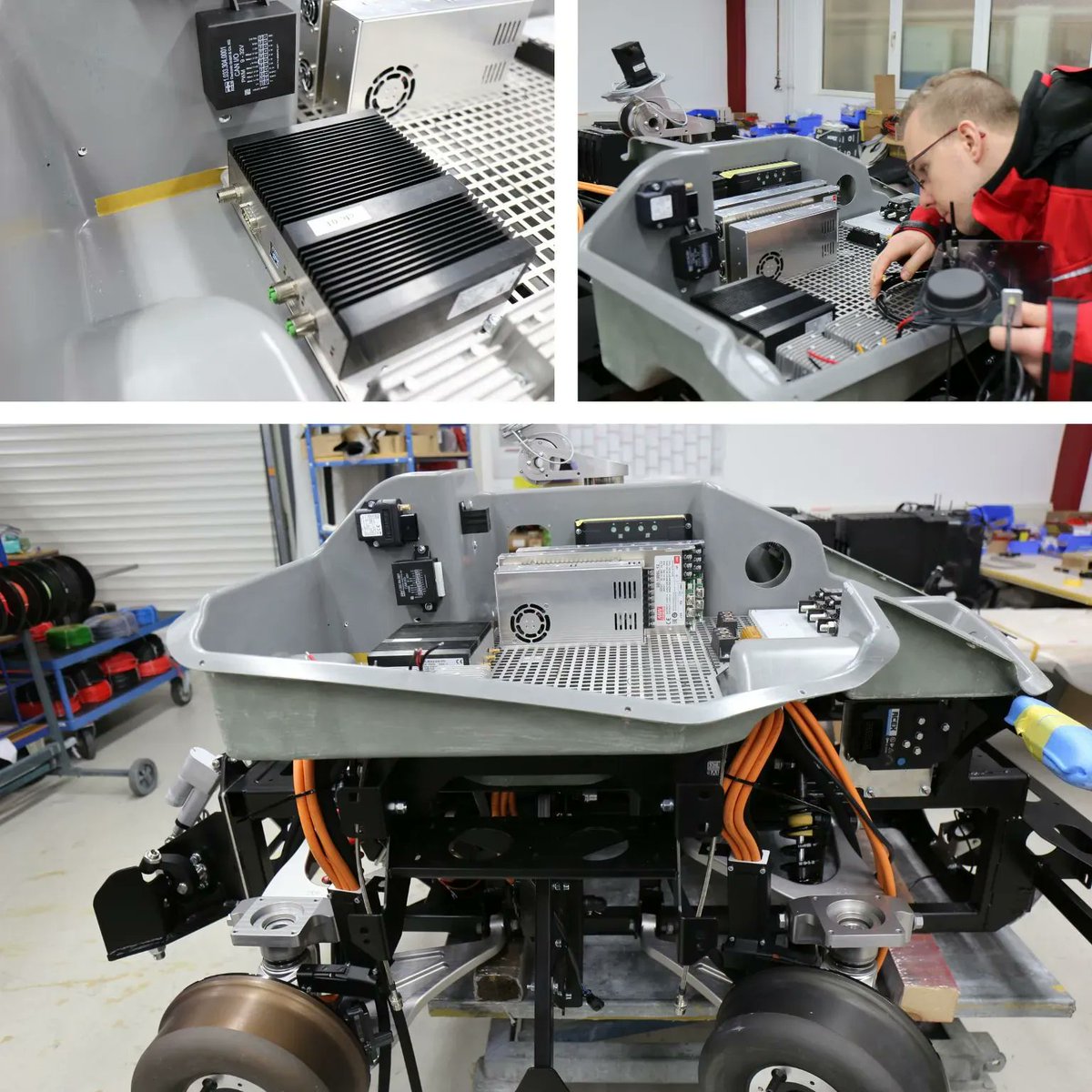 compredict's tweet image. Where is our datalogger installed here?
#EDAGCityBot is a modular robotic vehicle built within the project #CampusFreeCity funded by @bmdv.
🎯: compute loads of vehicle components
📖 🚘 buff.ly/3Hc2ojn
📖 💡 buff.ly/3Bbhodo
Pictures ©@EDAGGroup