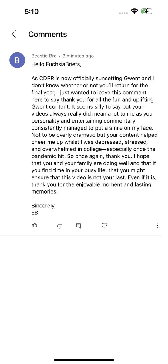 Damn, makes it all worth it. I’ll certainly miss exploring the holy scriptures of <a href="/PlayGwent/">GWENT: The Witcher Card Game</a> with fine folks like this 🥰