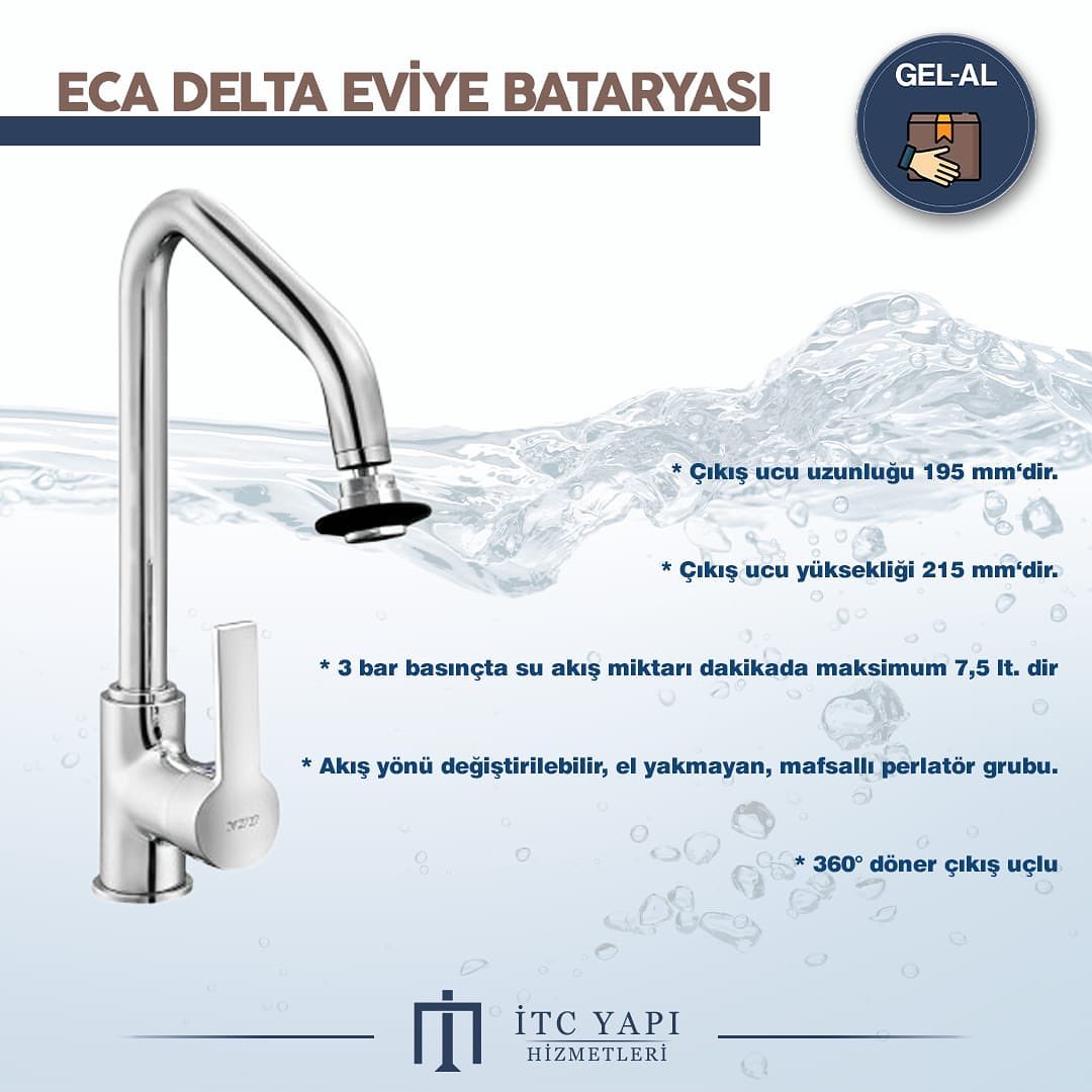 ECA Delta Serisi Eviye , Banyo, Lavabo bataryaları ECA Garantisi İTC YAPI Güvencesi ile itcyapi.com’da.
#itcyapi #itcyapihizmetleri #batarya #armatür #ECA #Serel #evtadilat #yapımalzemeleri #tadilat #dekorasyon #inşaat #inşaatmalzemeleri #banyotadilatı