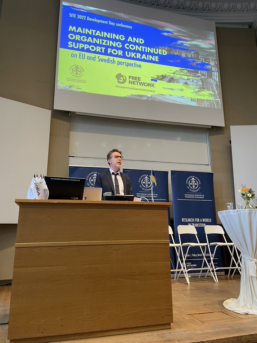lilleberlin's tweet photo. .@SITEStockholm Anders Olofsgård introducing this year’s #DevelopmentDaySite conference on the timely topic of support for #Ukraine An incredible program ahead of us! https://t.co/t2m8onqM1V