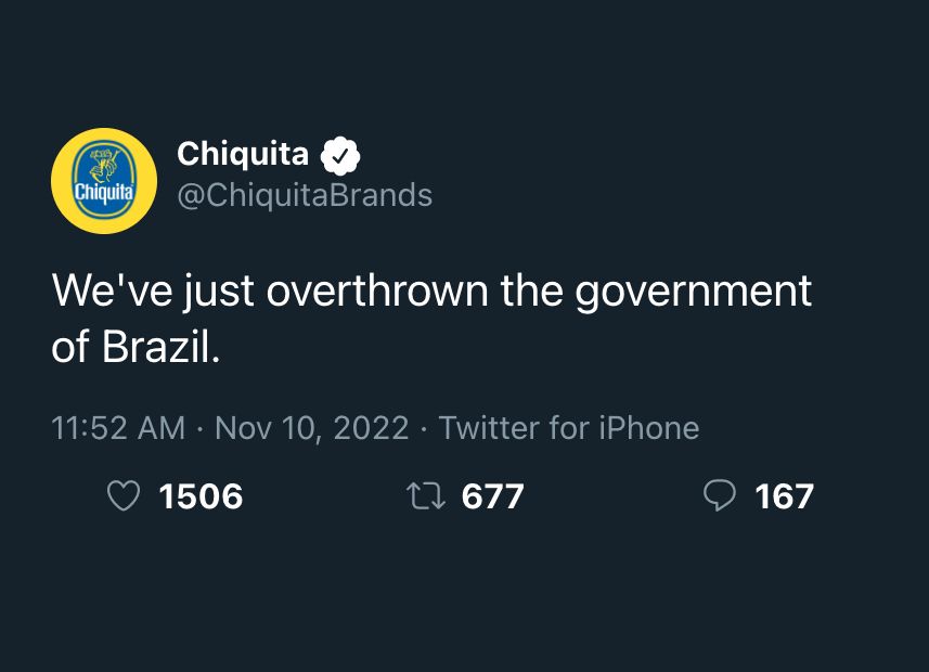 brands being unhinged tweet media