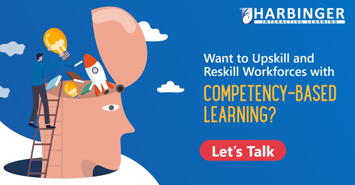 Train your workforce to develop the #skills of the future with #competency-based learning. Partner with Harbinger to design custom learning paths as per your business needs using the competency-based #learning framework.

Contact us at info@harbingerlearning.com.
