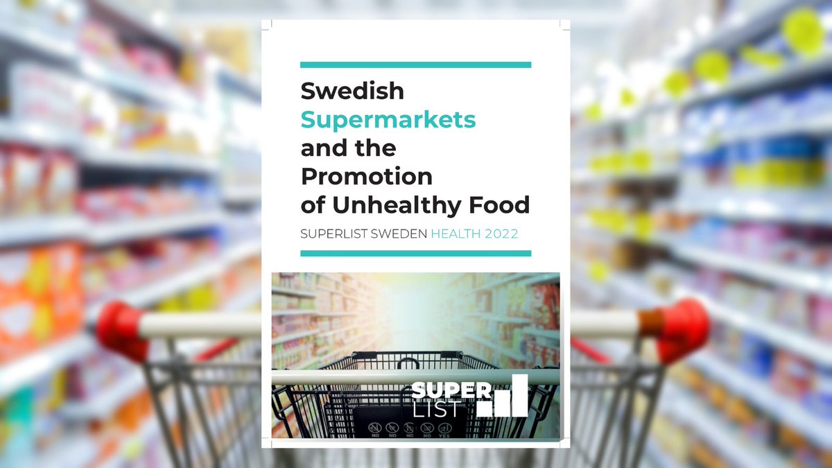 Nearly half of food promotions in Swedish #supermarkets are for unhealthy food, the majority of which stimulate the purchase of multiple items. This does not contribute to healthy food consumption. #Superlist Sweden Health in the link 👇thequestionmark.org/en/page/superl…