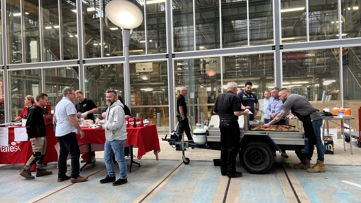 tafesa's tweet photo. Great turnout today at the End of Year #Tonsley campus BBQ. Thank you to everyone that attended and contributed to raising $1,000 for @mates_sa. We appreciate your support for mental health in trades. Well done, #TAFESA Tonsley. https://t.co/YwH7YddBQp