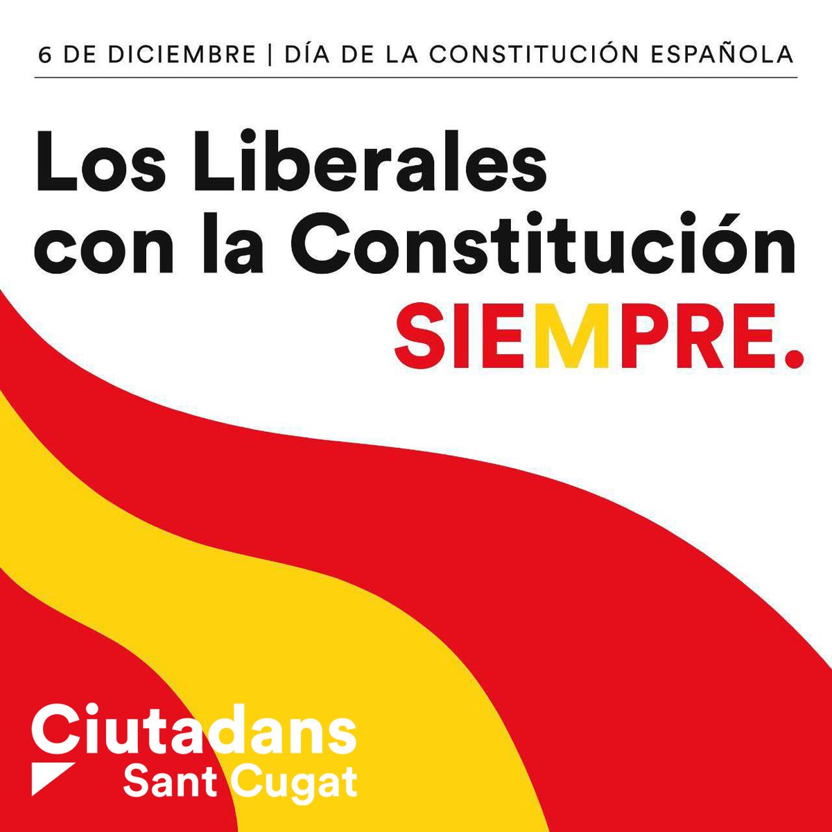 CS_SantCugat's tweet photo. 🇪🇸 ¡Feliz #DíadelaConstitución a todos los vecinos de #SantCugat!

🫱🏻‍🫲🏽 Día donde tenemos mucho que celebrar.

🗣️ @a_ciprian: "Somos ciudadanos libres e iguales que vivimos en una maravillosa tierra dentro de una España abierta y plural en una Europa sin fronteras"

#6DElDíaDeTODOS https://t.co/C3UYMSh8kR