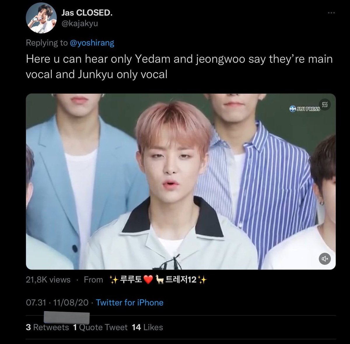 on Twitter "u are showing the same thing like stfu"