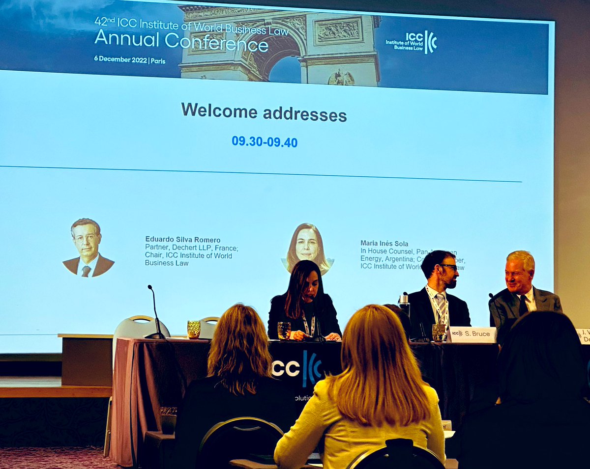 42nd ICC Institute conférence starting in Paris now with Lazareff Le Bars proud support. See you there when you will have managed Paris trafic!