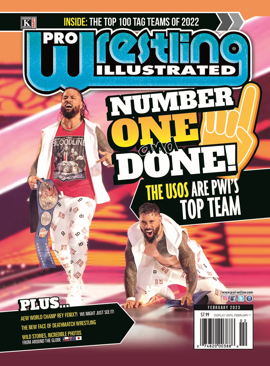 WrestlePressUK's tweet photo. .@OfficialPWI have released the #TagTeam100 Ranking.

"YOU THE TWO'S...THEY THE ONE'S!!" ☝🏽☝🏽

The Undisputed #WWE Tag Team Champions @WWEUsos are the 1️⃣'s.

⬇️ GET YOUR COPY ⬇️
💻 (Digital)
https://t.co/7bsUxiFbRT
📰 (Pre Order - Print) https://t.co/6X5m9k6856

📷@kimberlasskick https://t.co/uL9cRGp8pO