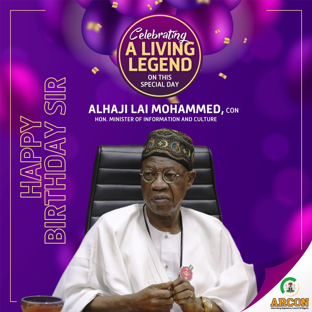 On this special day, we celebrate an amazing boss for his relentless effort and support in making the Advertising and Communications industry a better place for all.

Happy birthday sir.

#arconcares
#advertisingregulator
#advertising