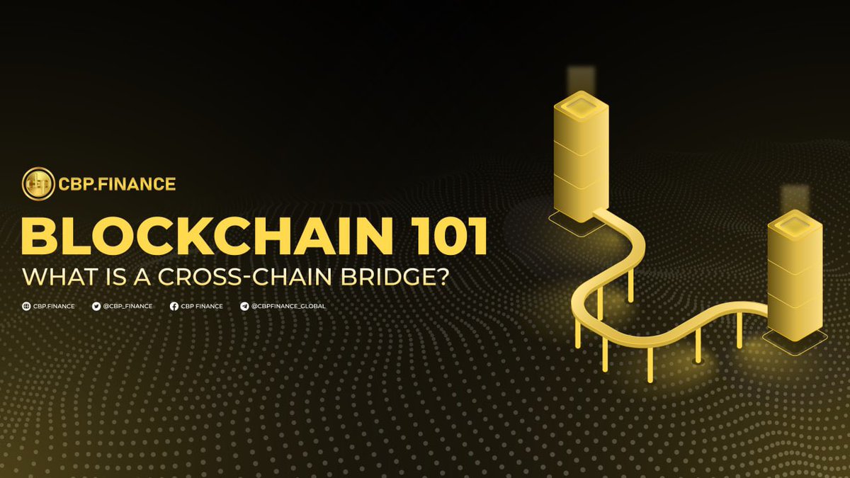 CASHBACKPRO102's tweet photo. What is a Cross-chain bridge ❓

⛓ A Cross-chain bridge is a bridge that allows crypto assets, tokens, or data to be transferred from one Blockchain to another. https://t.co/9TeLFoTmcF