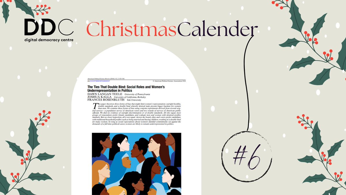 In our ❄️🎅🎄DDC Christmas Calendar🎄🎅❄️ we share our favorite reads with you! Behind each door, you will find an inspiring paper or a great book for cozy December evenings. Read the thread to see which DDC member recommended today's read and why they loved it 📖☕️✨
