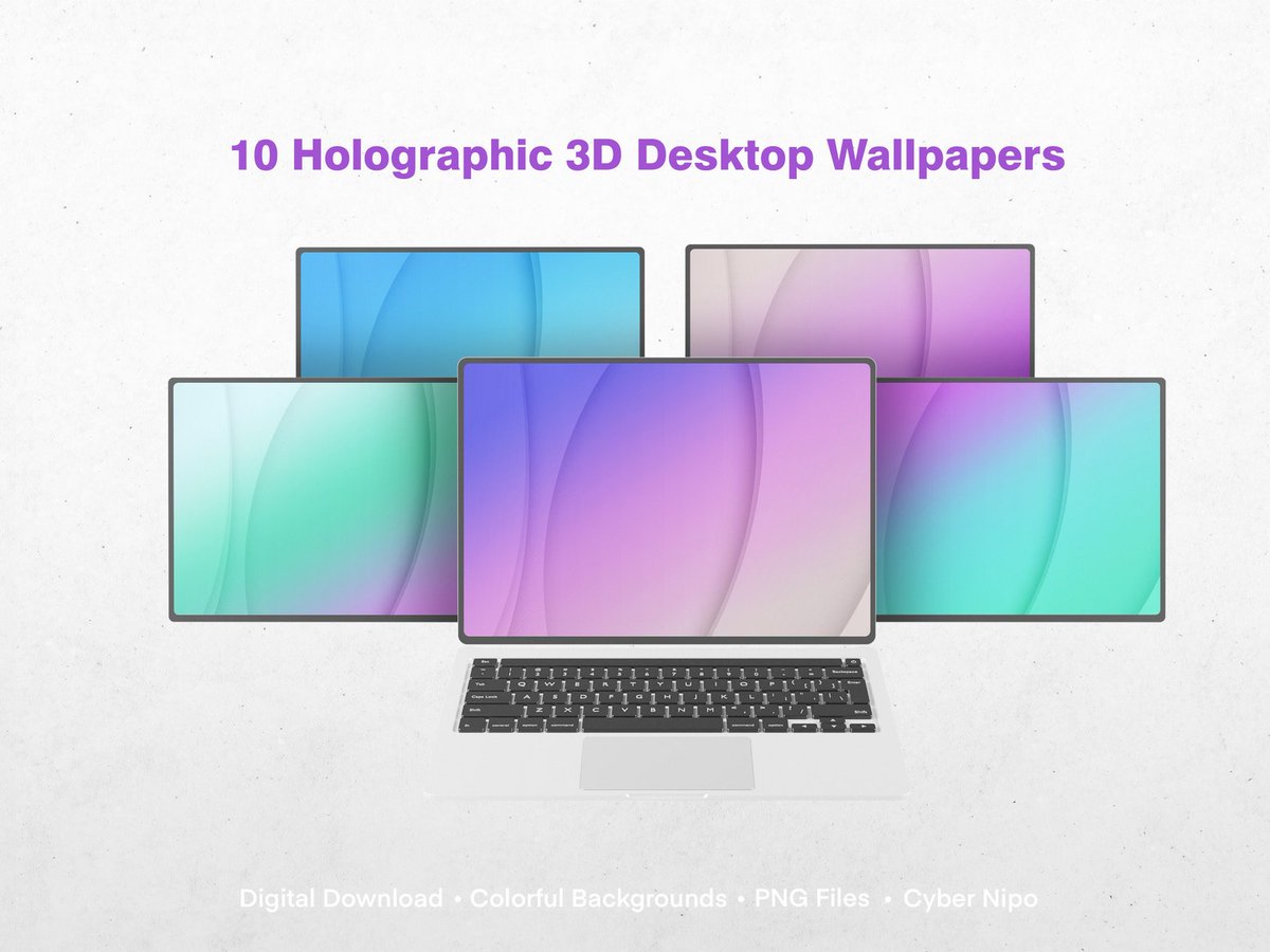 JosephSpira0bw's tweet photo. 3D Abstract Desktop Wallpapers Bundle, Digital Backgrounds, 10 Holographic Downloadable Wallpapers
 #DigitalBackgrounds #Holographic #AbstractDesktopWallpapers #gift #Wallpapers #CyberNipo #EtsySeller

👉https://t.co/BKkov8s7Xn https://t.co/jDHMQQ7hb8