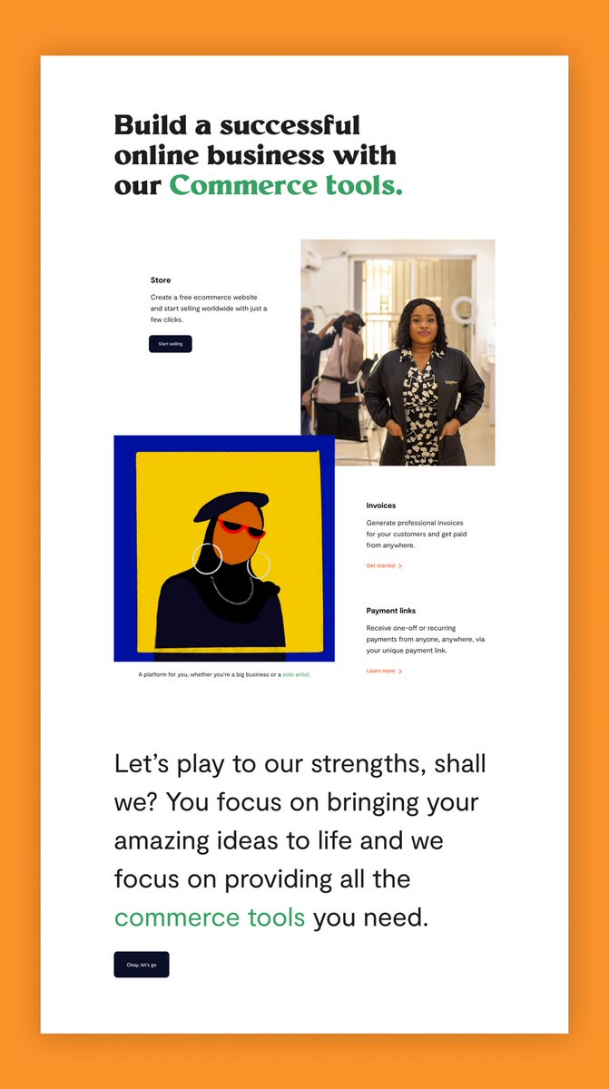 _The_Ore's tweet image. Final result of @theflutterwave and @flutterwavedsgn landing page recreation💜 

Had a great time recreating this😌