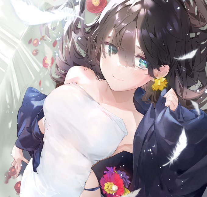 冬のメロンブックスさんのC101画集に温泉風味な黒髪美少女を一枚描きました!えっちなのもあるので一応ご注意ください。セットとか特典とかあるらしいです!サンプル画像!https://t.co/pILEhY55Z3 