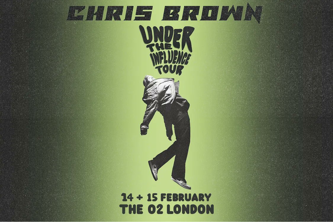 TheO2's tweet photo. NEW SHOW >>> @chrisbrown will be bringing his tour to The O2 on Tuesday 14 and Wednesday 15 February 2023.

On O2 or with Virgin Media? Get Priority Tickets Wednesday 7 December at 10am
https://t.co/AKUh6m7hkB

General on-sale Friday 9 December at 10am
https://t.co/3iX6yEaUtZ https://t.co/R3L8Sndbki