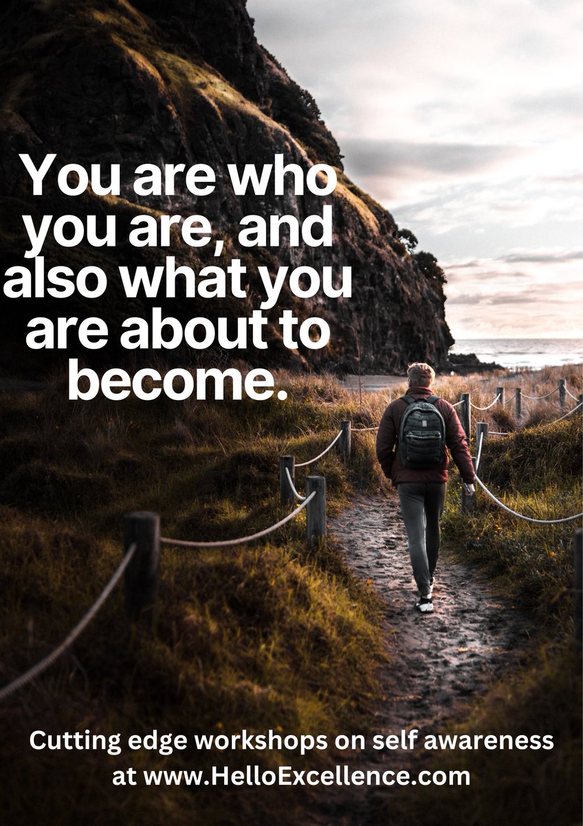 ExcellenceHello's tweet image. You are who you are, and also what you are about to become.

#HelloExcellence #MentalHealth #HumanResources #Psychology #Wellness #EmployeeProductivity #SelfLeadership #EmployeeWellness #FutureOfWork #PeakPerformance #SelfCare #CorporateWorkshops #Leadership #LifeSkills
