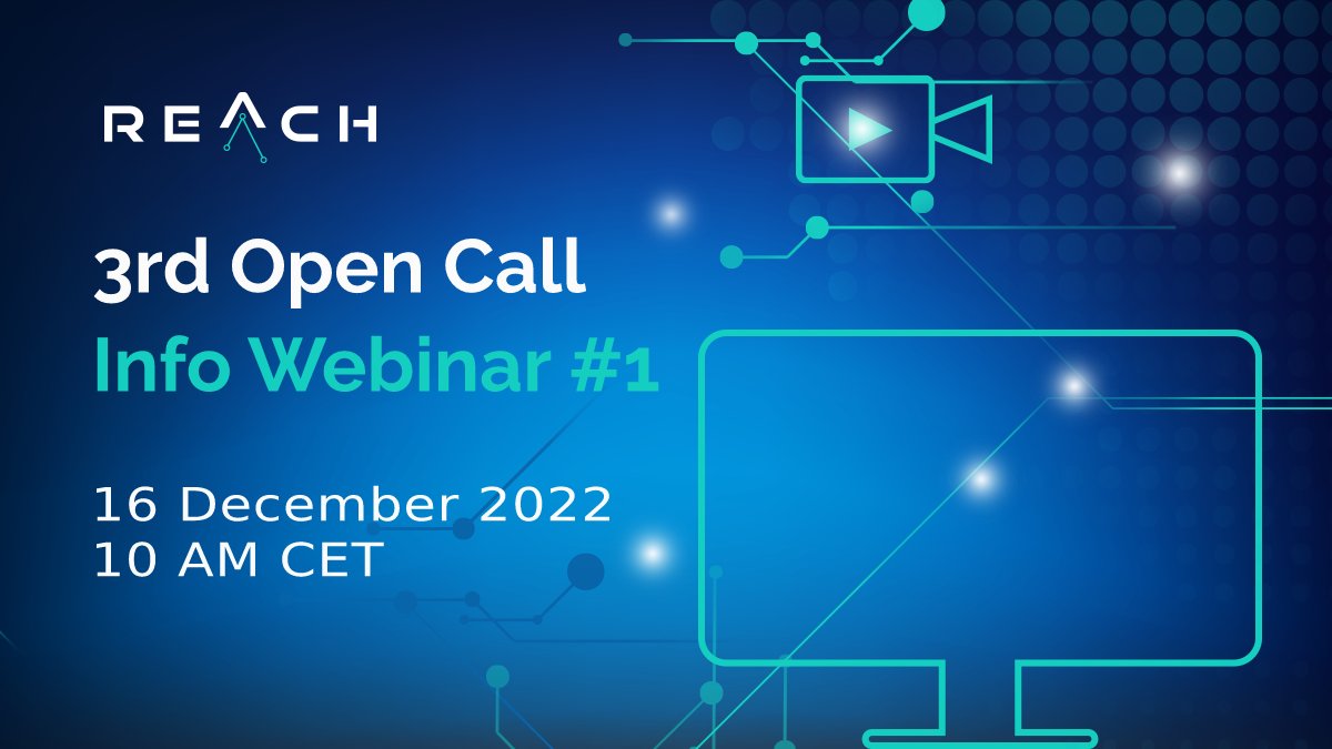 #UpcomingWebinar 

Are you interested in the Reach Incubator Call, but still have questions? On 16.12. REACH will  answer your questions about applying for the call. If you're thinking of applying, or are already halfway through your application, join ➡️ f6s.com/reach-oc-3-web…