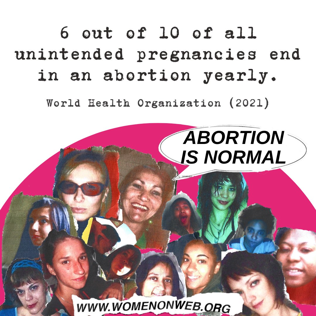 👀Did you know that 6/10 unintended pregnancies end in an induced abortion yearly? 

💜#abortionisnormal and many pregnant people every year exercise their right to safe abortion!

➡️This data is part of the WHO’s abortion care guidelines: bit.ly/who-abortion. 

#WomenOnWeb