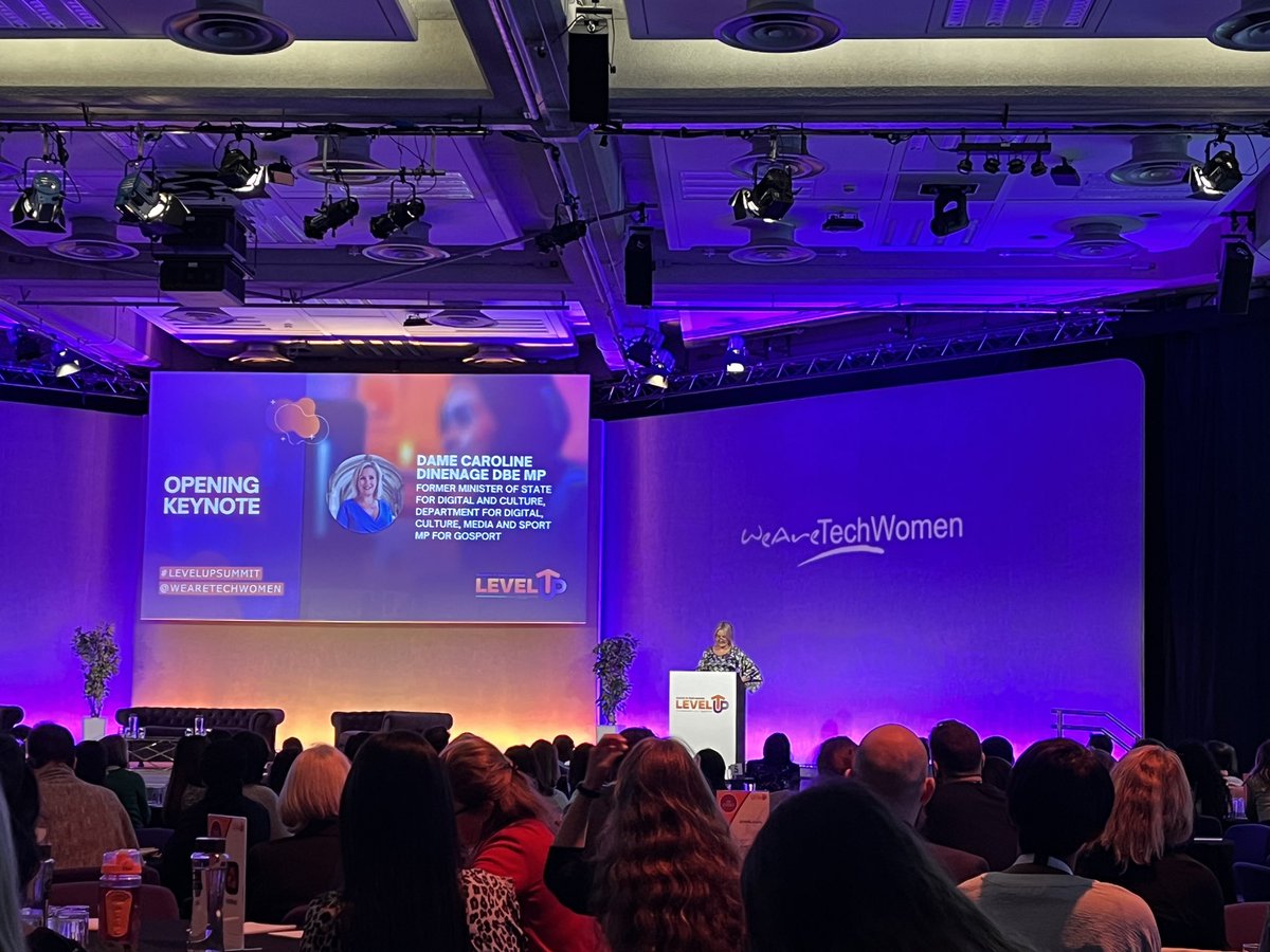 Dr_Black's tweet photo. So sad to hear #CarolineDinenage MP say that her mum shouldn’t be allowed to use a mobile phone - it was a joke - but at an event to celebrate #womenintech this is a very negative message 🤦🏽♀️ #levelupsummit #mixedmessage @WeAreTechWomen @TechmumsHQ https://t.co/Xth0hKPJJI