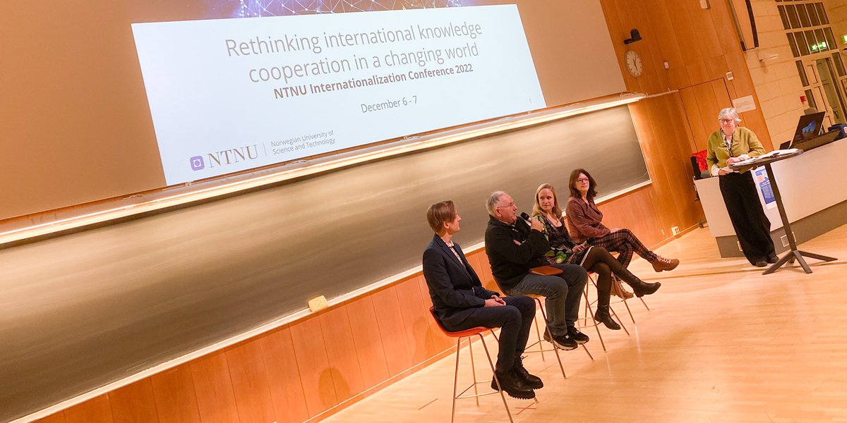 preurink's tweet photo. Inspiring first panel at the 2nd internationalization conference of @NTNU where @RogerSoraa, @FrancescaVero20, @BeatrixV13 & Eivin Røskaft shares their international journeys and stories 🌍🌏🌎
#knowledgeforabetterworld https://t.co/9M3Awxnm3j