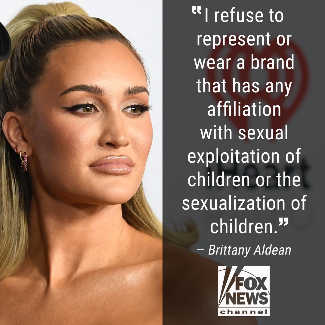FoxNews's tweet photo. 'PURE EVIL': Brittany Aldean blasts Balenciaga for their "disgusting" ad campaign, tells "Tucker Carlson Tonight" that we need to protect children "at all costs." https://t.co/XB8XTDBH6k https://t.co/AjDhF9YHJn