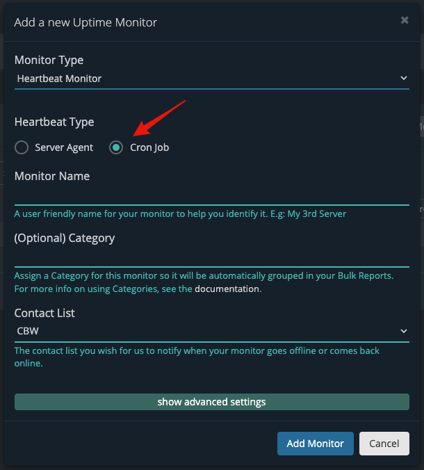 Our Heartbeat Uptime Monitors now support Cron Job monitoring!

You can easily start monitoring your cron jobs and tasks as described in our documentation here: docs.hetrixtools.com/add-a-cron-job…