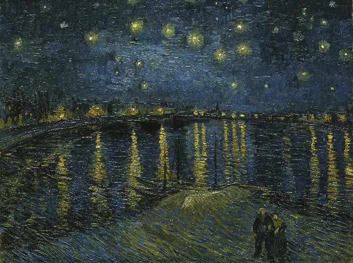 Voglio credere alla magia
di questo ardente
e stupefacente universo,
al miracolo di me stesso
e di tutti i mortali,
alla divinità che è così vicina a noi
e che tanto anela
ad essere più vicina.

Dylan Thomas

Vincent van Gogh

'Notte stellata sul Rodano'

#ConThomas #SalaLettura