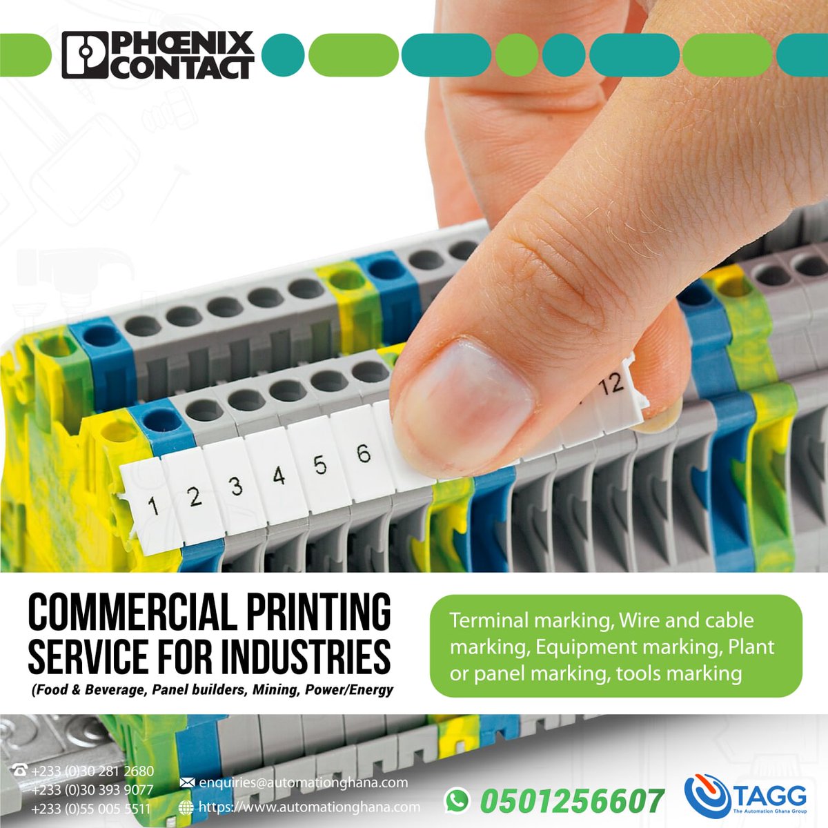 automationgh's tweet image. Phoenix Contact commercial printing service for Industries available.
Contact 0501256607 for more enquiries.
#smartsolutions #automation #phoenixcontac