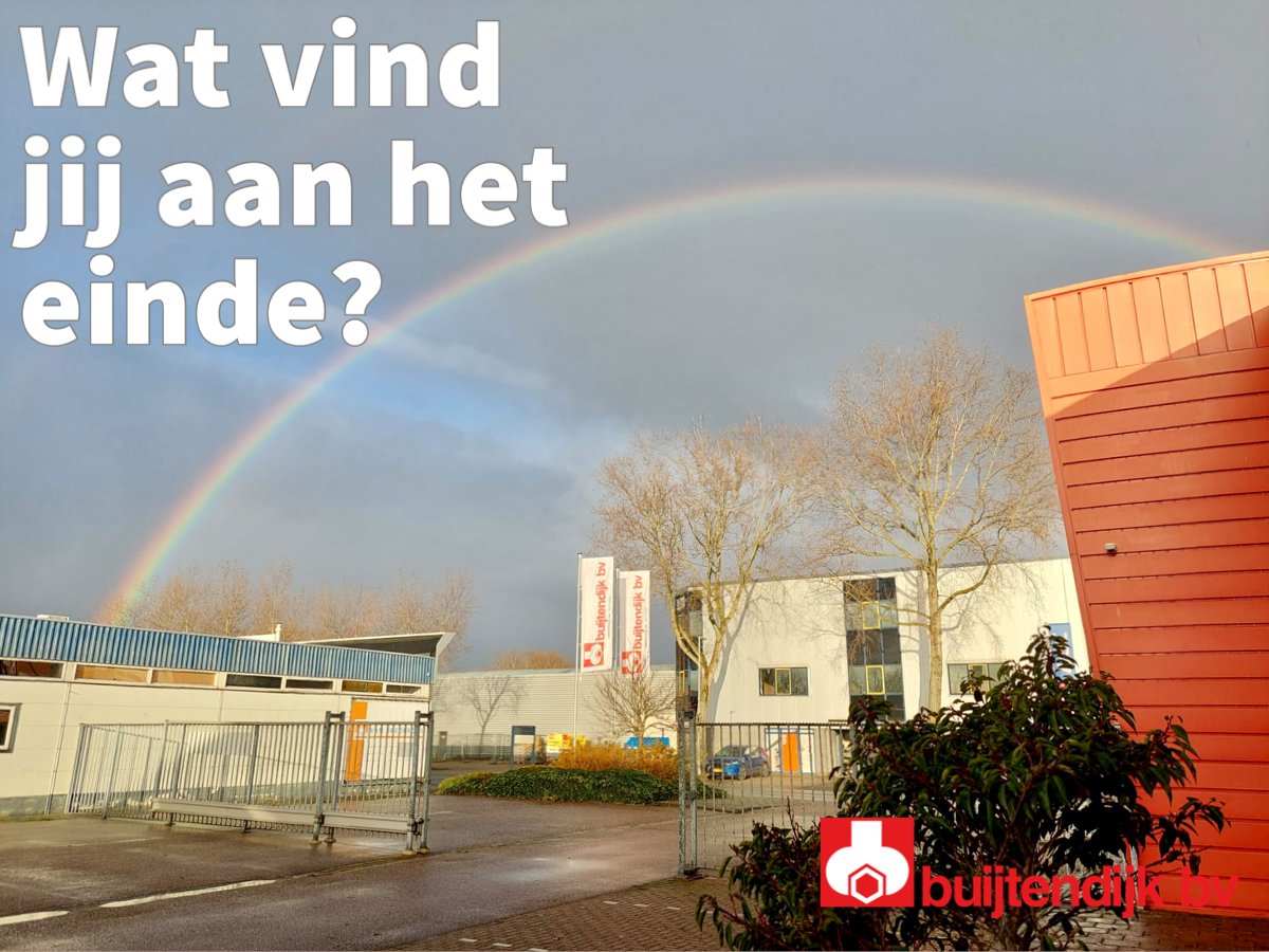 Buijtendijkbv's tweet photo. Een pot goud zul je er niet vinden, maar wel scherpe aanbiedingen een geweldige club mensen met een nog beter advies! Kom jij ook snel langs aan het einde van de #regenboog? #beteraf https://t.co/hKfXejxNEa