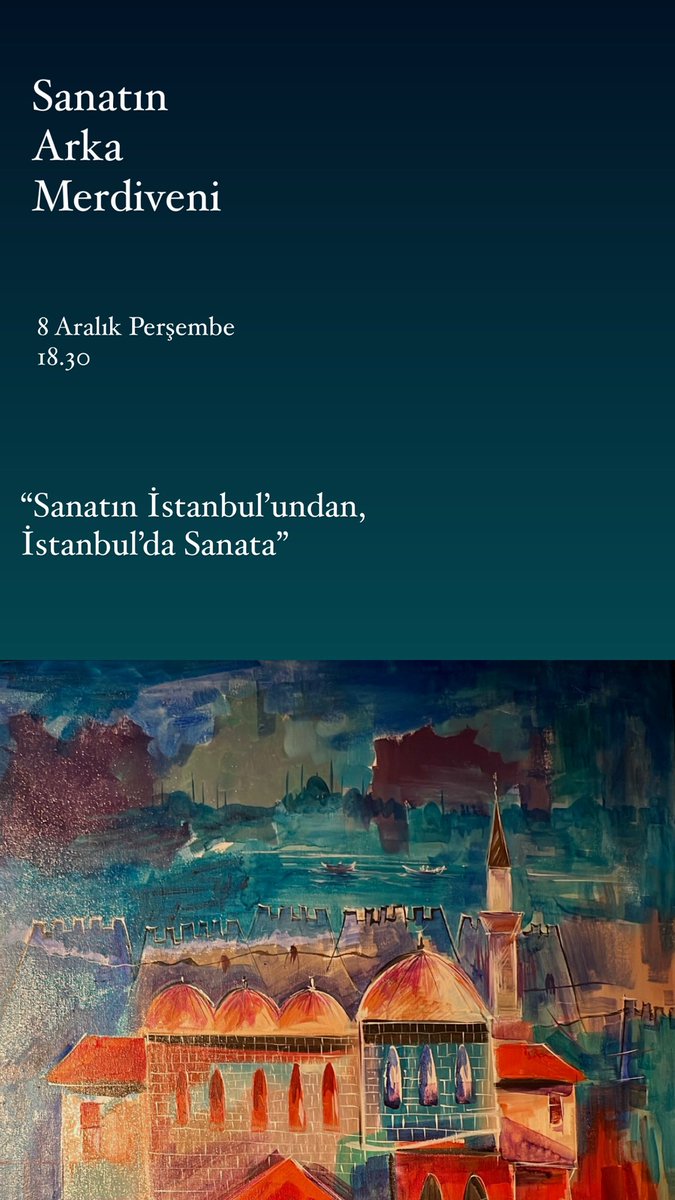 Ruberu Art (@artruberu) on Twitter photo “Sanatın İstanbul’undan, İstanbul’da Sanata” 
Galerinin butik ortamında, interaktif bir şekilde gerçekleşen, 6. ayımızı geride bıraktığımız Sanatın Arka Merdiveni seminerlerimiz devam ediyor.
Linke tıklayarak kayıt olabilirsiniz.
locup.app/event/sanatin-… “Sanatın İstanbul’undan, İstanbul’da Sanata” 
Galerinin butik ortamında, interaktif bir şekilde gerçekleşen, 6. ayımızı geride bıraktığımız Sanatın Arka Merdiveni seminerlerimiz devam ediyor.
Linke tıklayarak kayıt olabilirsiniz.
locup.app/event/sanatin-…