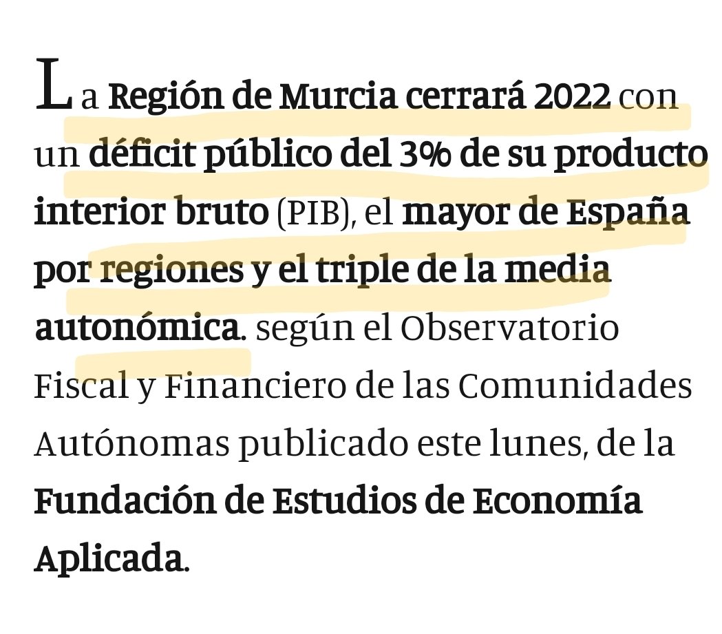 ¡Volvemos a ser los campeones en #DéficitPúblico de toda España!.

Otro título más para mi Región gracias a López Miras y su equipo.

@sabiotepedro