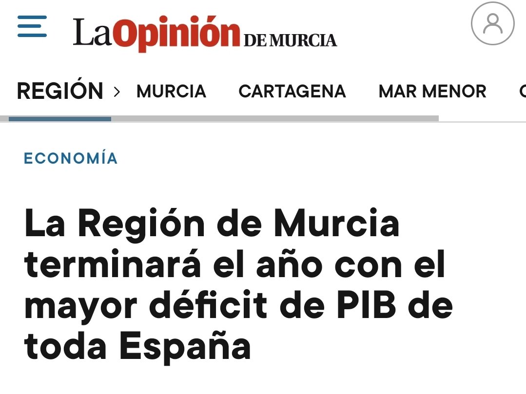 MJoseRosOlivoCs's tweet photo. ¡Volvemos a ser los campeones en #DéficitPúblico de toda España!.

Otro título más para mi Región gracias a López Miras y su equipo.

@sabiotepedro https://t.co/C7YCXC6Bqn