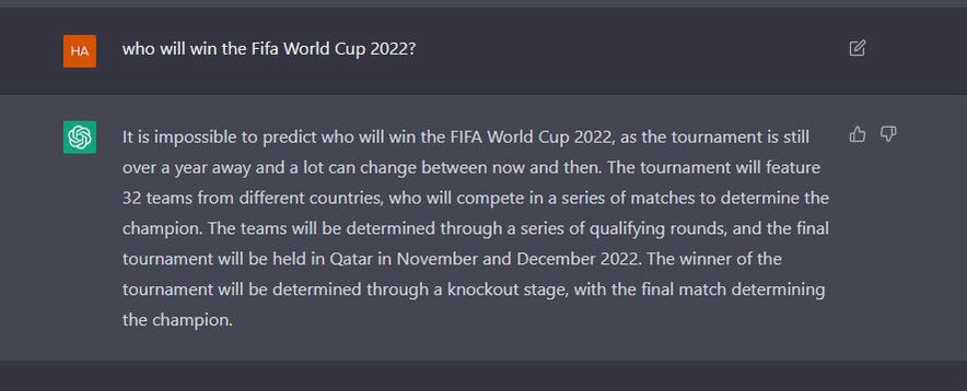 All that glitters is not gold.

Long way to go to get some accuracy. We are already in quarter finals #ChatGPT
