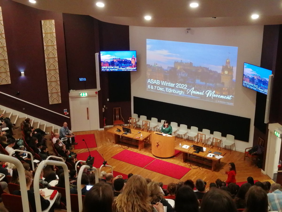 And it starts: Asab winter meeting in Edinburgh #asab22! Full auditorium and hublets everywhere <a href="/asab_conference/">Defunct ASAB Conference</a> @asab_tweets #ASAB_EDIA