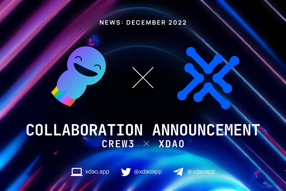 xdaoapp's tweet photo. We are very excited to announce that our @crew3xyz dashboard is now live 🔥

Join us and start earning. Claim XP after every quest to reach the top of the leaderboard and earn fantastic rewards 👇

https://t.co/H8RPadCU6Y https://t.co/9D3RwIZy6k