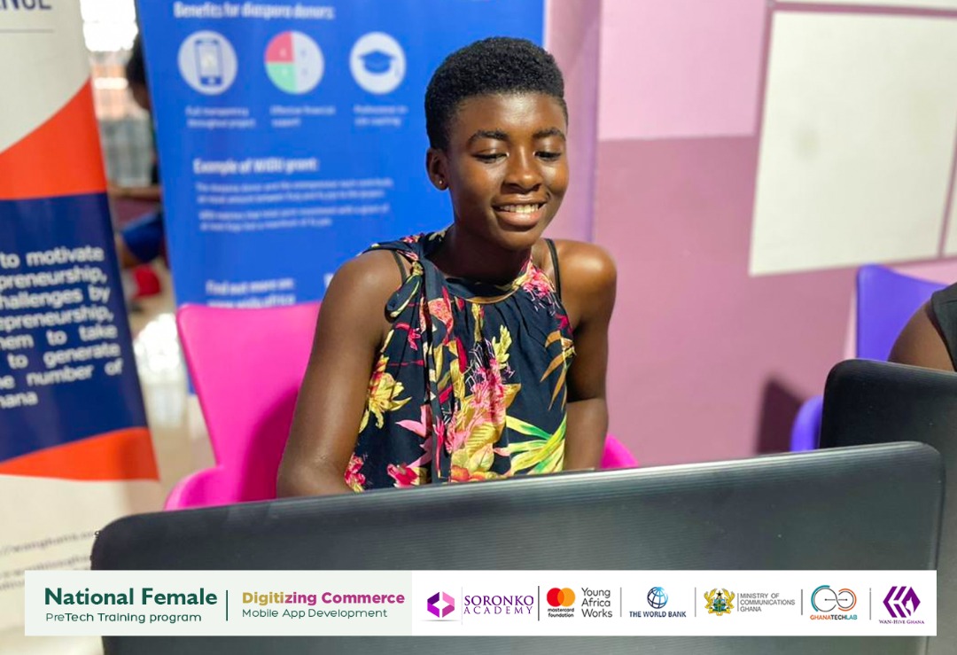 WAN_HiveGH's tweet photo. 𝐍𝐚𝐭𝐢𝐨𝐧𝐚𝐥 𝐅𝐞𝐦𝐚𝐥𝐞 𝐏𝐫𝐞-𝐓𝐞𝐜𝐡 𝐓𝐫𝐚𝐢𝐧𝐢𝐧𝐠 - 𝐃𝐢���𝐢𝐭𝐚𝐥 𝐂𝐨𝐦𝐦𝐞𝐫𝐜𝐞
It’s a new week, yesterday, trainees learnt more about CSS properties such as Max-width, Border, and Border-radius
#wanhiveimpact
#soronkoimpact
#ladiesintech
#pretech https://t.co/C0vRqCDbCK